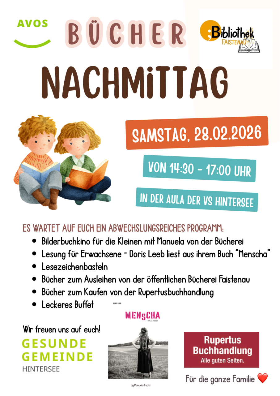 Plakat Büchernachmittag